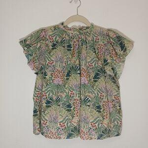 Trovata Birds Of Paradise Multicolor Floral Top